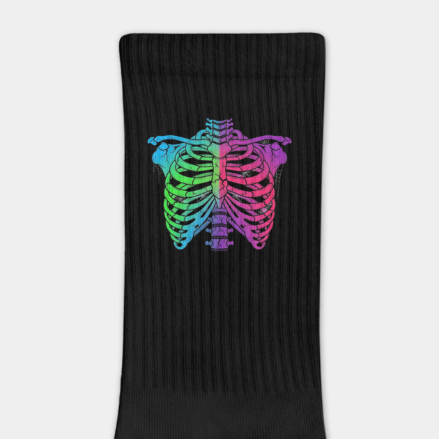 Rainbow Skeleton Ribcage Design by Designed By Marty