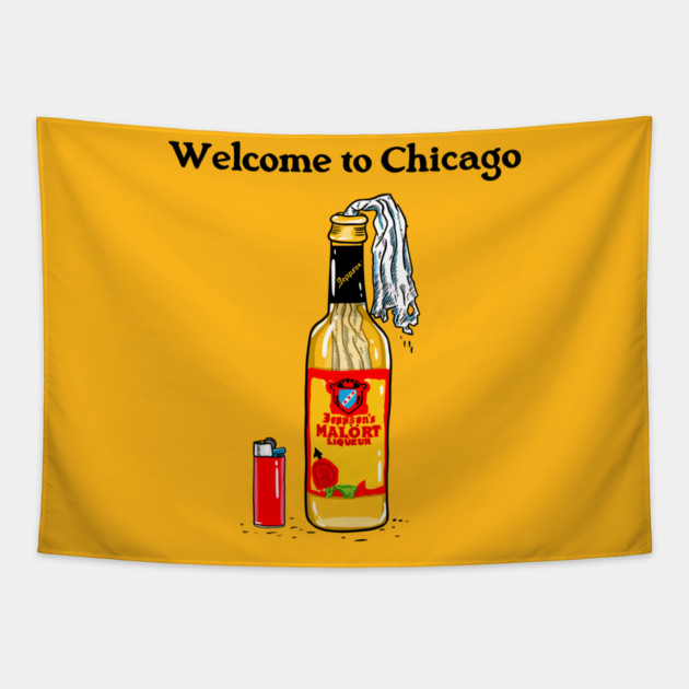 Welcome to Chicago Tapestry by Larry Law