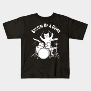 System Of-A-Down Rock Cat Kids T-Shirt