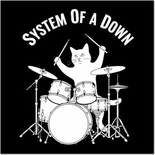 System Of-A-Down Rock Cat Posters and Art