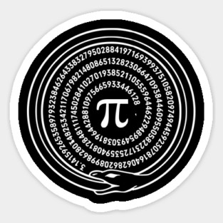 The Ouroboros of Pi Endless and Infinite Sticker