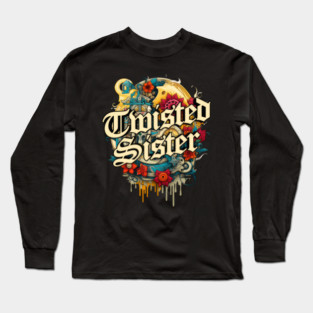 Twisted Sister Classic Floral - slogari-design #5 Long Sleeve T-Shirt