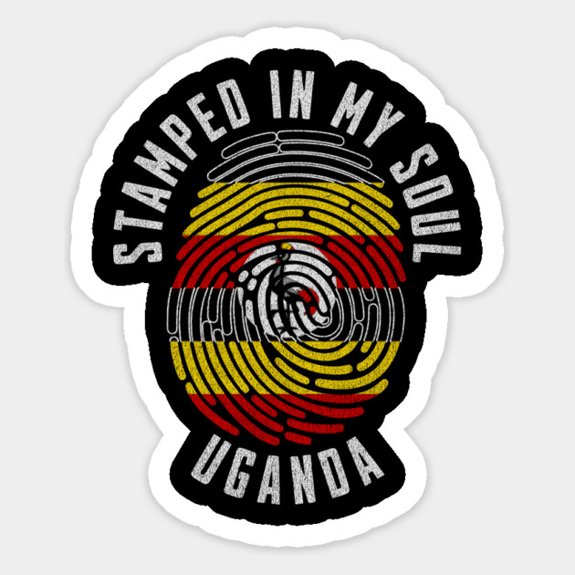 Stamped in My Soul Uganda Flag Design Ugandan Pride Magnet by Yesteeyear