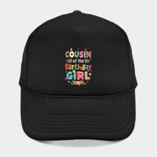 Cousin Of The Birthday Girl Hawaii Family Party Decor Hat