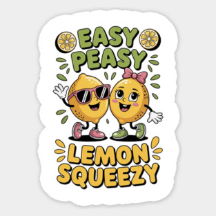 Funny Summer Lemon Squeezy Sarcastic Sticker