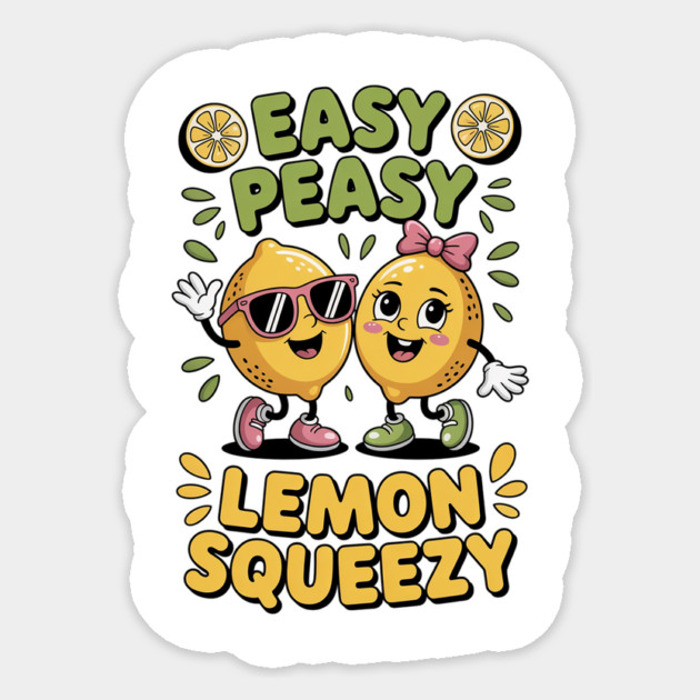Funny Summer Lemon Squeezy Sarcastic Sticker by rachida's Store