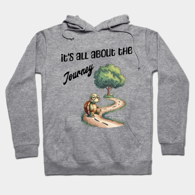 Happy Turtle Journey T-Shirt – Cute Slow Life Tee Hoodie by Kathy Hawke