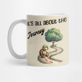 Happy Turtle Journey T-Shirt – Cute Slow Life Tee Mug