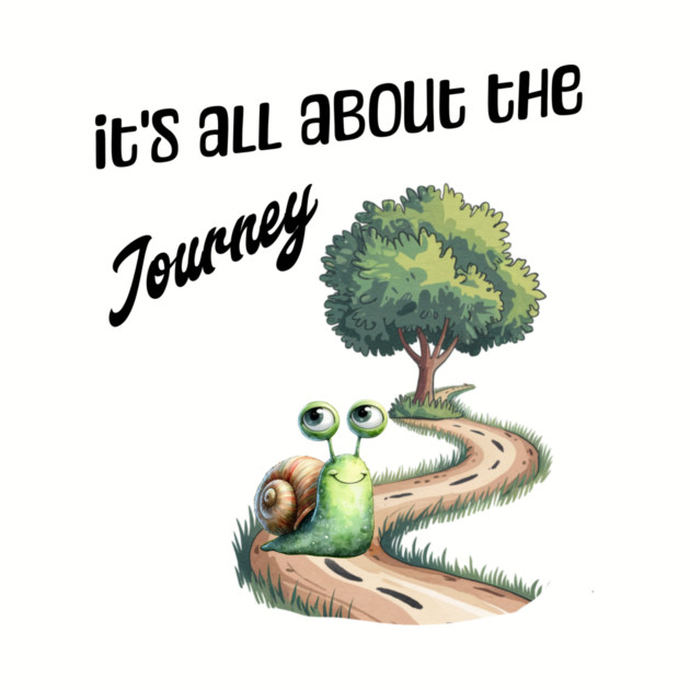 It's All About the Journey happy snail by Kathy Hawke