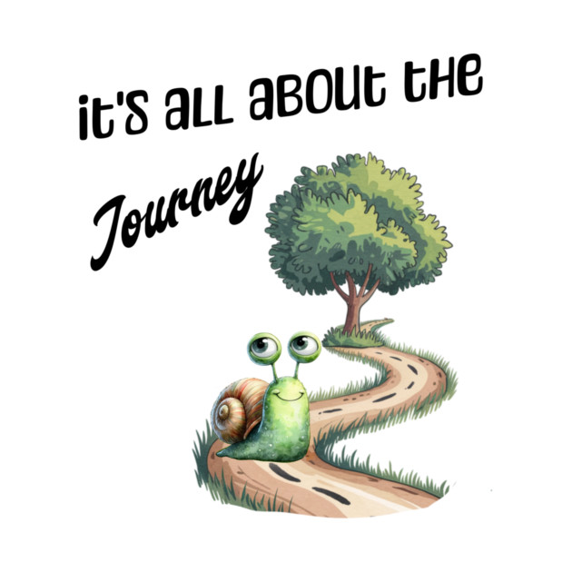 It's All About the Journey happy snail by Kathy Hawke
