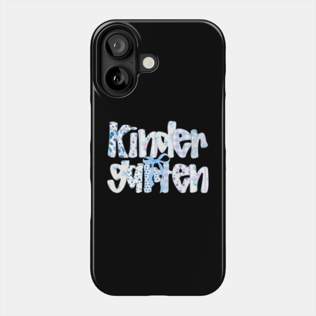 Preppy Kindergarten Teacher Team Bow Back to School Girls Phone Case by Chi's Store 1