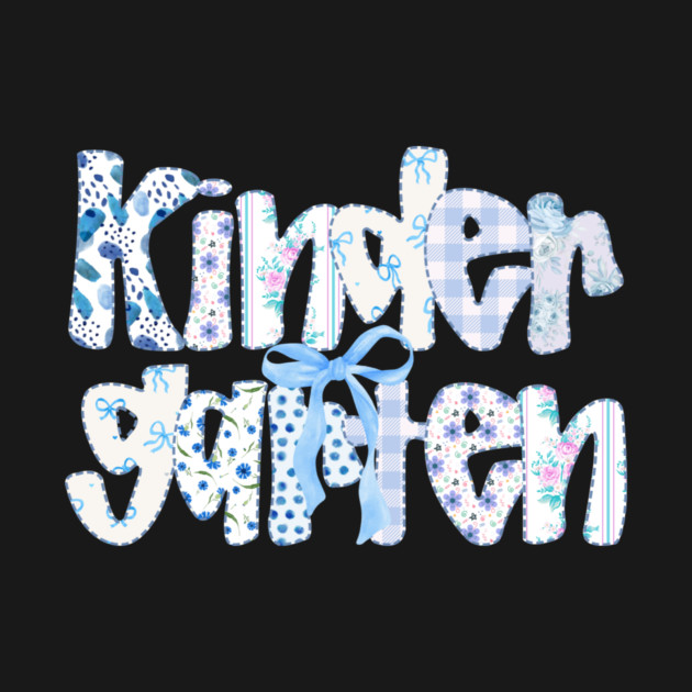 Preppy Kindergarten Teacher Team Bow Back to School Girls by Chi's Store 1