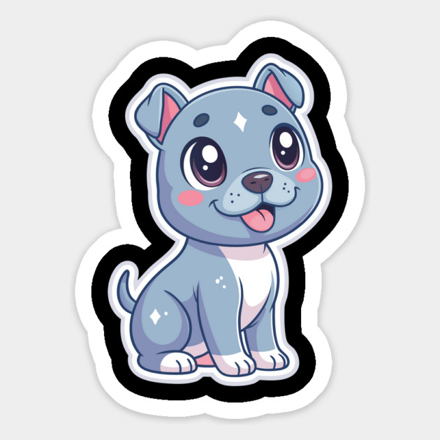 Adorable Blue Nose Pitbull Terrier Puppy Art Magnet by IamActiveDog