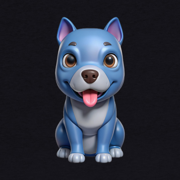 Cute American Blue Nose Pitbull Puppy Terrier Sticker by IamActiveDog