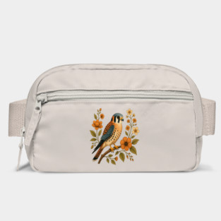 American Kestrel Bird Floral Autumn Nature Art Bag