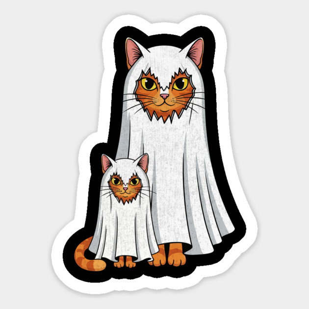 Ghost Cat Meme Funny Halloween Magnet by shirtlux
