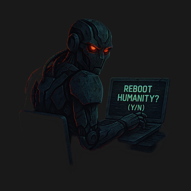 Reboot Humanity Robot Tee