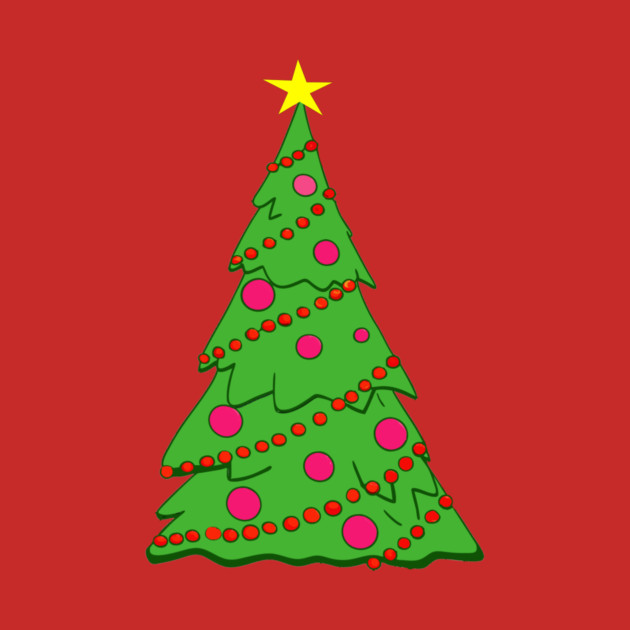 Festive Christmas Tree – Holiday Art with Star and Ornaments by DonWillisJrArt