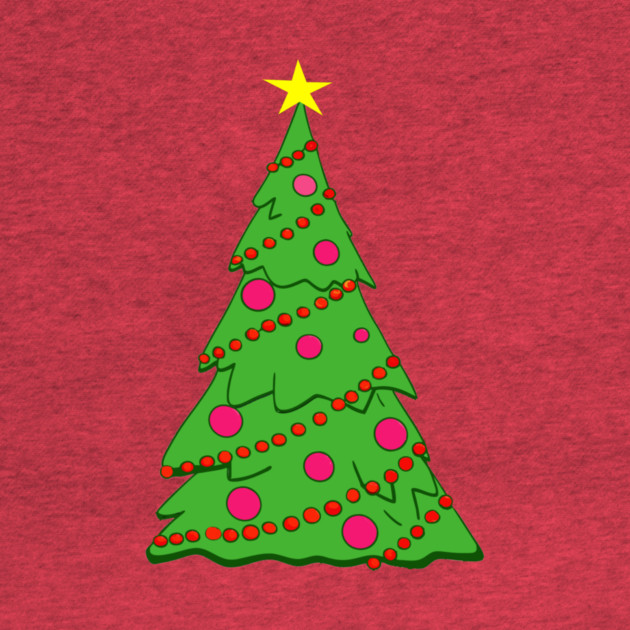 Festive Christmas Tree – Holiday Art with Star and Ornaments by DonWillisJrArt