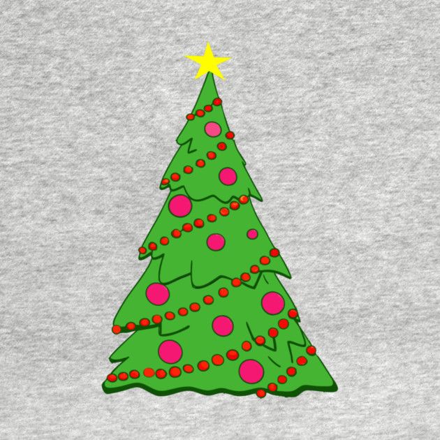 Festive Christmas Tree – Holiday Art with Star and Ornaments by DonWillisJrArt