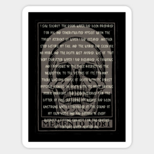 💀 Wednesday - Memento Mori Shirt 💀 Sticker