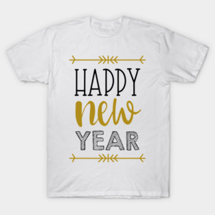 Happy New Year, New Year Party, Holiday, Typography T-Shirt