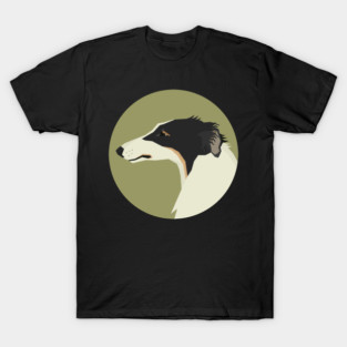 Borzoi Geometric Dog Art T-Shirt