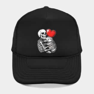 Skeleton Hugging Platypus Halloween Platypus Lover Platypus Mom Dad Happy Halloween Hat
