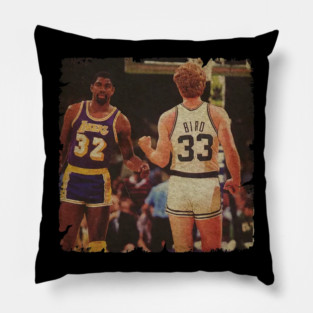 Magic Johnson and Larry Bird Pillow