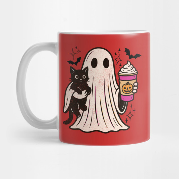 Pumpkin Spice Latte Ghost Halloween by The WYLD Tribe