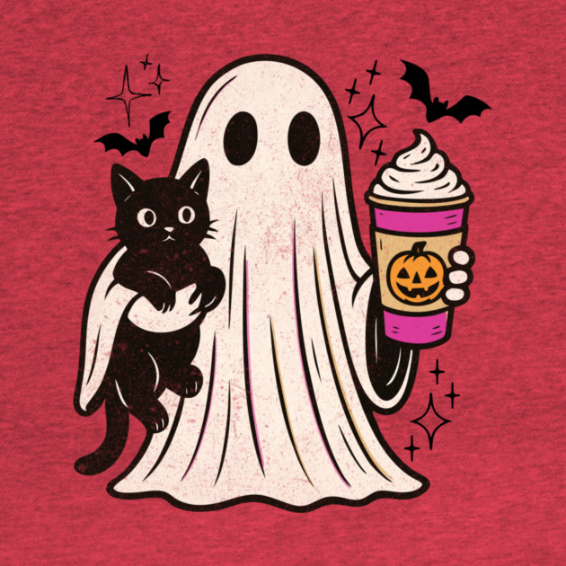 Pumpkin Spice Latte Ghost Halloween by The WYLD Tribe