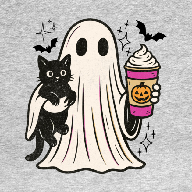 Pumpkin Spice Latte Ghost Halloween by The WYLD Tribe