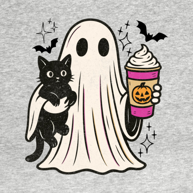 Pumpkin Spice Latte Ghost Halloween by The WYLD Tribe