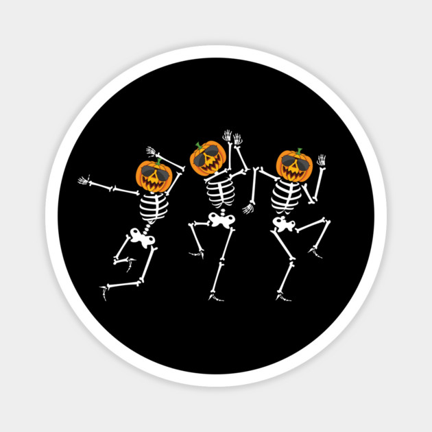 Halloween Dancing Skeleton Magnet by DiffusArt