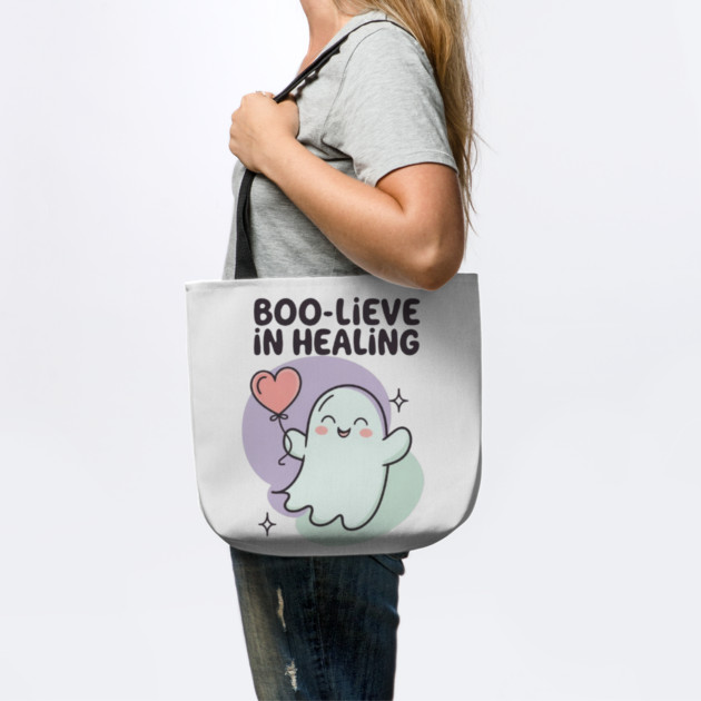 Boo-lieve in Healing – Pastel Ghost Mental Health Halloween by Fauzi's Store