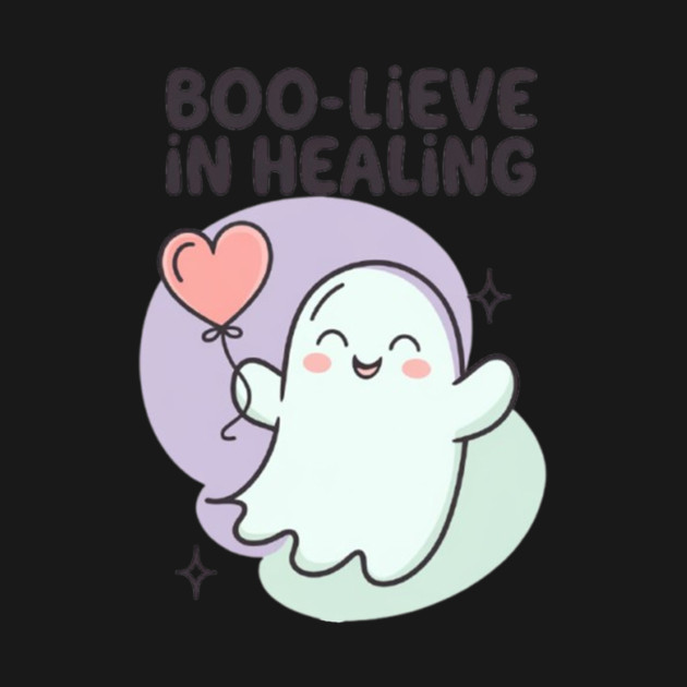 Boo-lieve in Healing – Pastel Ghost Mental Health Halloween by Fauzi's Store