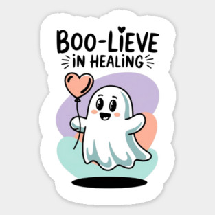 Boo-lieve in Healing – Happy Ghost Self Love Halloween Magnet