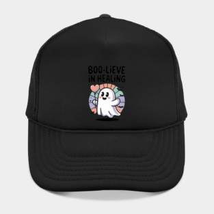 Boo-lieve in Healing – Cute Rainbow Ghost Self Care Halloween Hat
