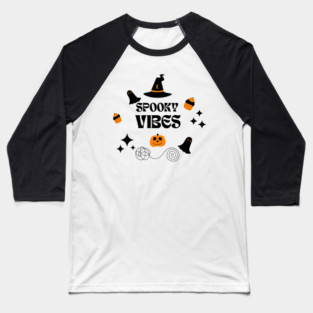 Spooky Vibes Baseball T-Shirt