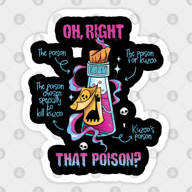 Vintage Funny Drink Me Oh Right That Poison-Llama Halloween Sticker by DiffusArt