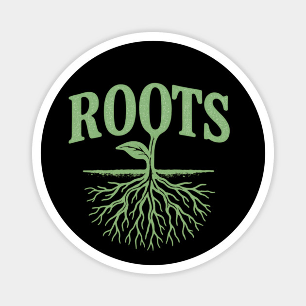 Botanical Roots Plant Lover Magnet by DiffusArt