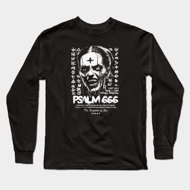 PSALM 666 Long Sleeve T-Shirt by artslaves