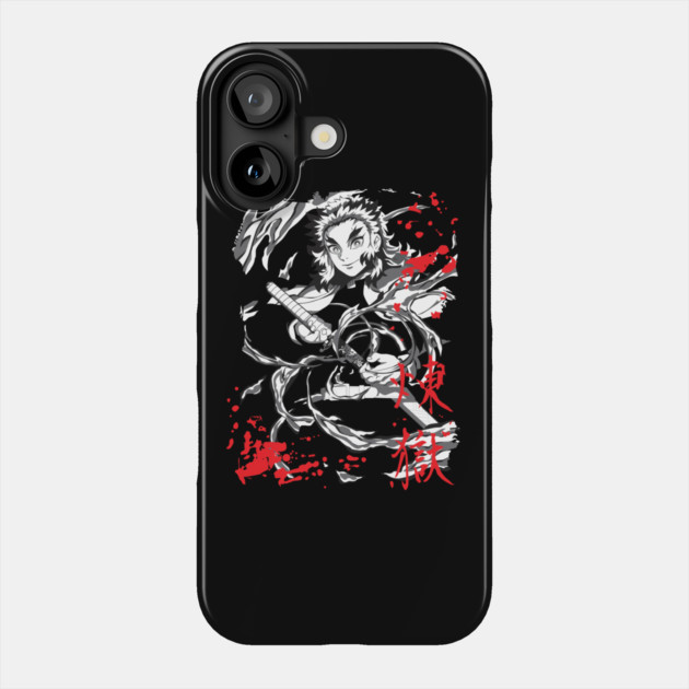 Demon Slayer Kyojuro Rengoku Flame Hashira Phone Case by Otaku Vibes