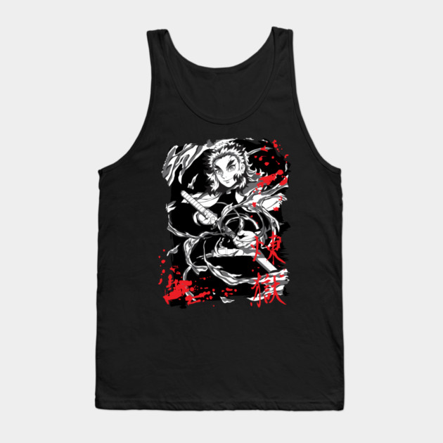 Demon Slayer Kyojuro Rengoku Flame Hashira Tank Top by Otaku Vibes