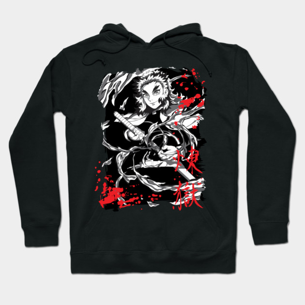 Demon Slayer Kyojuro Rengoku Flame Hashira Hoodie by Otaku Vibes