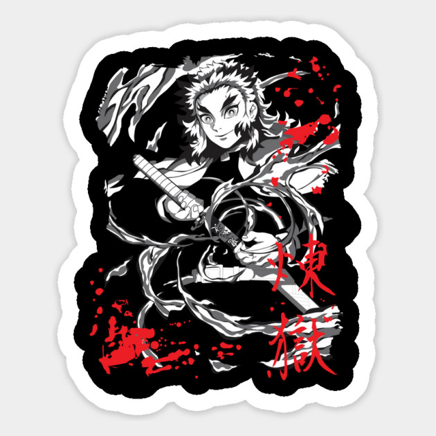 Demon Slayer Kyojuro Rengoku Flame Hashira Magnet by Otaku Vibes
