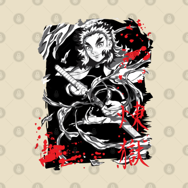 Demon Slayer Kyojuro Rengoku Flame Hashira by Otaku Vibes