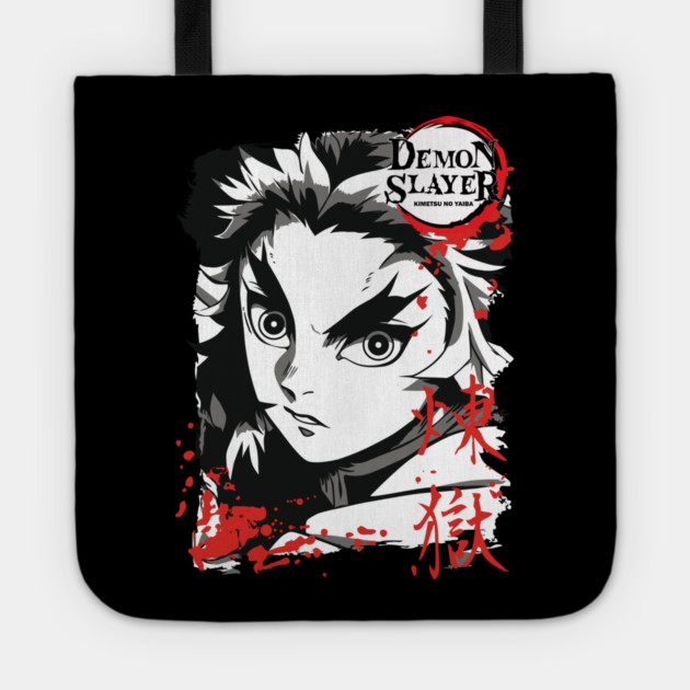 Demon Slayer Rengoku Flame Hashira Art Tote by Otaku Vibes