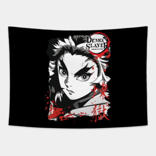 Demon Slayer Rengoku Flame Hashira Art Tapestry