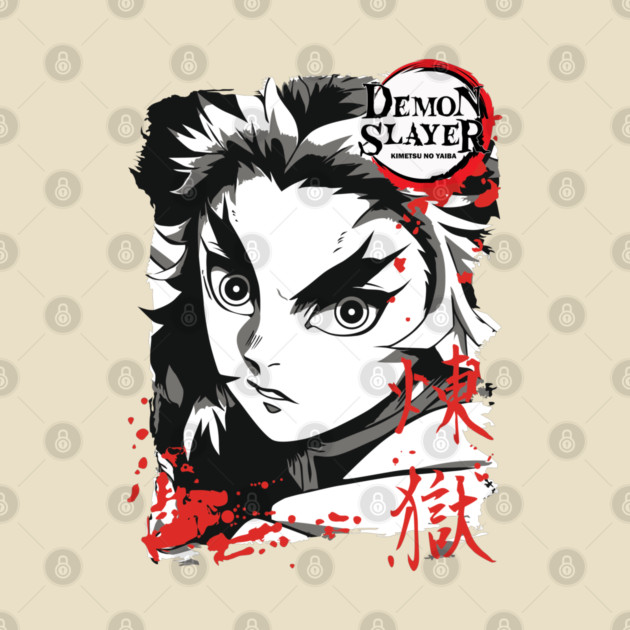 Demon Slayer Rengoku Flame Hashira Art by Otaku Vibes